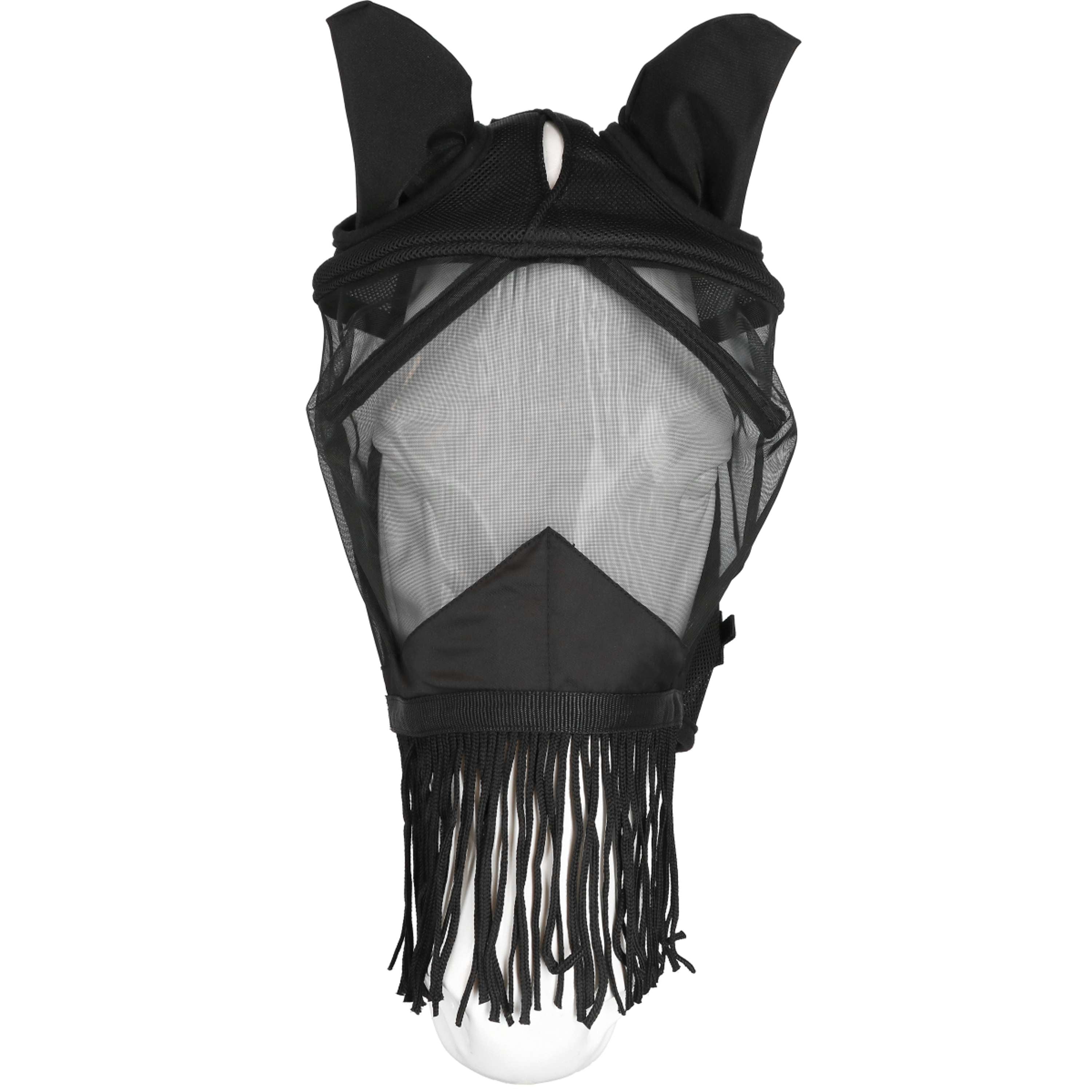 EQUITHÈME Vliegenmasker Franges met UV-Bescherming Zwart
