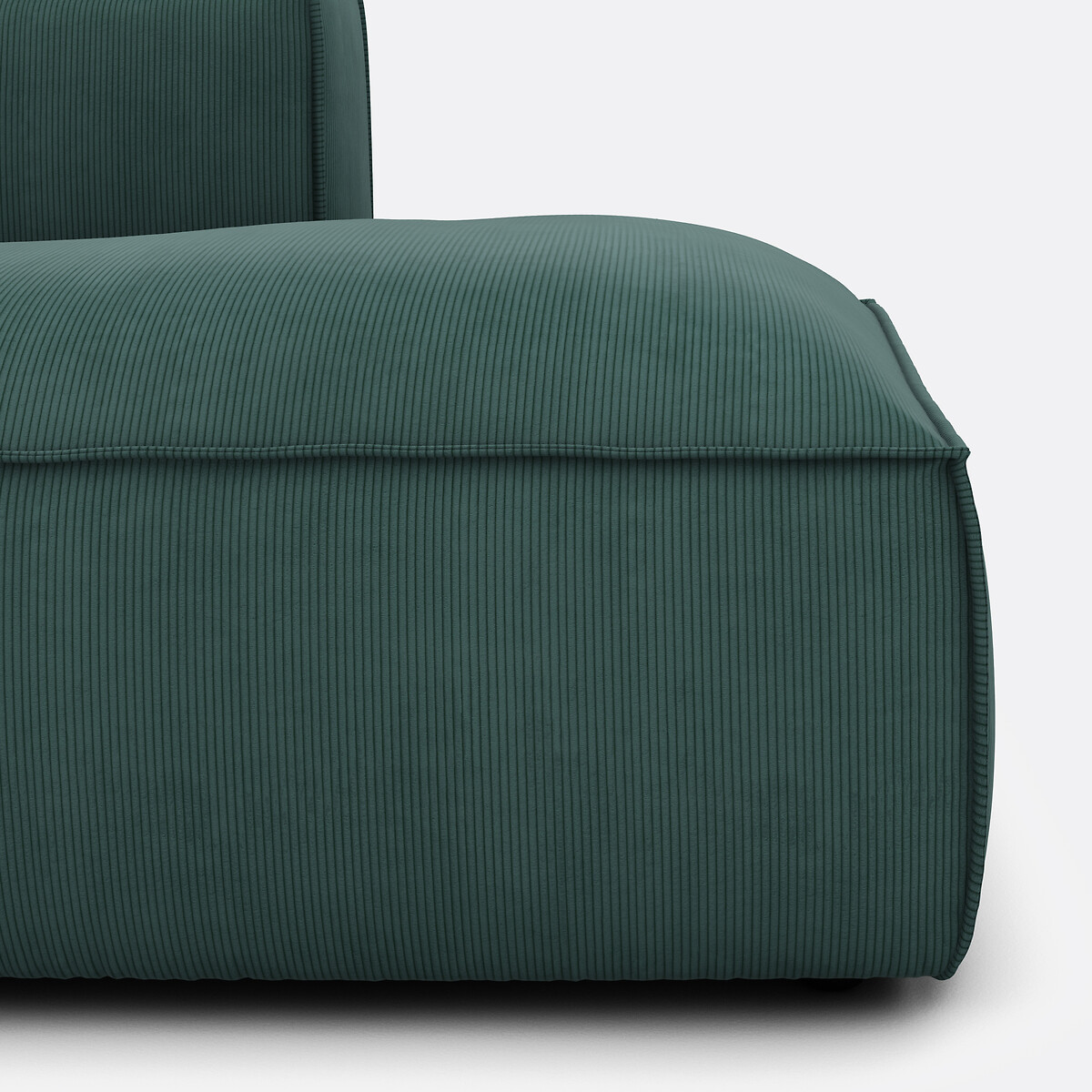 LA REDOUTE INTERIEURS<br>Sofá de veludo cotelê direito de 4 peças, Seven