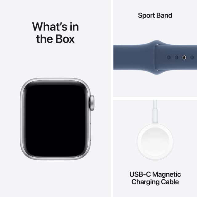 Apple Watch SE 2nd Gen 40mm GPS (Silver Alu/Denim sport band S/M)