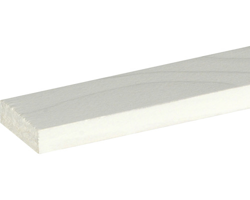 Vlakke strip sparren/grenen wit gelakt 10x29x2400 mm
