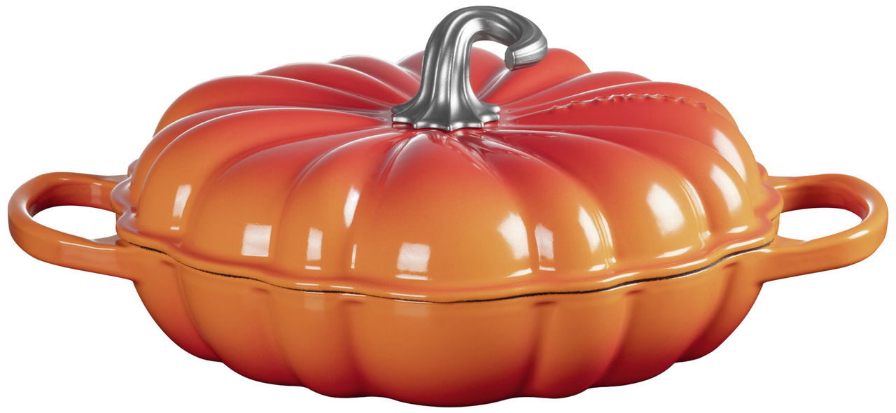 LE CREUSET Gourmet-Profitopf Kürbis 28cm Ofenrot HALLOWEEN