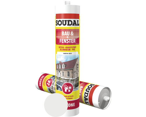 Soudal 1K Bouw- & Raamsilicone Wit 300 ml