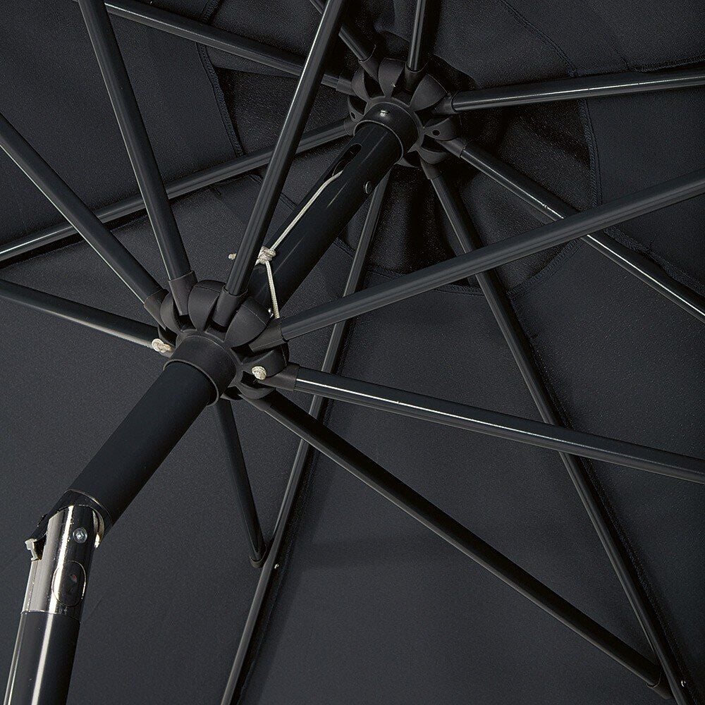 Parasol centré rond CUBA gris
