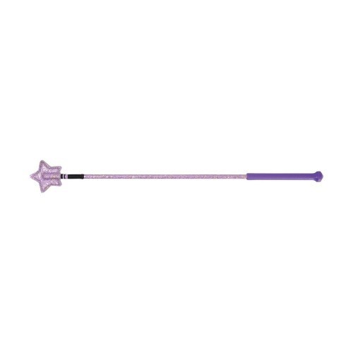 Chicote de montaria modelo Riding Star, cor roxa