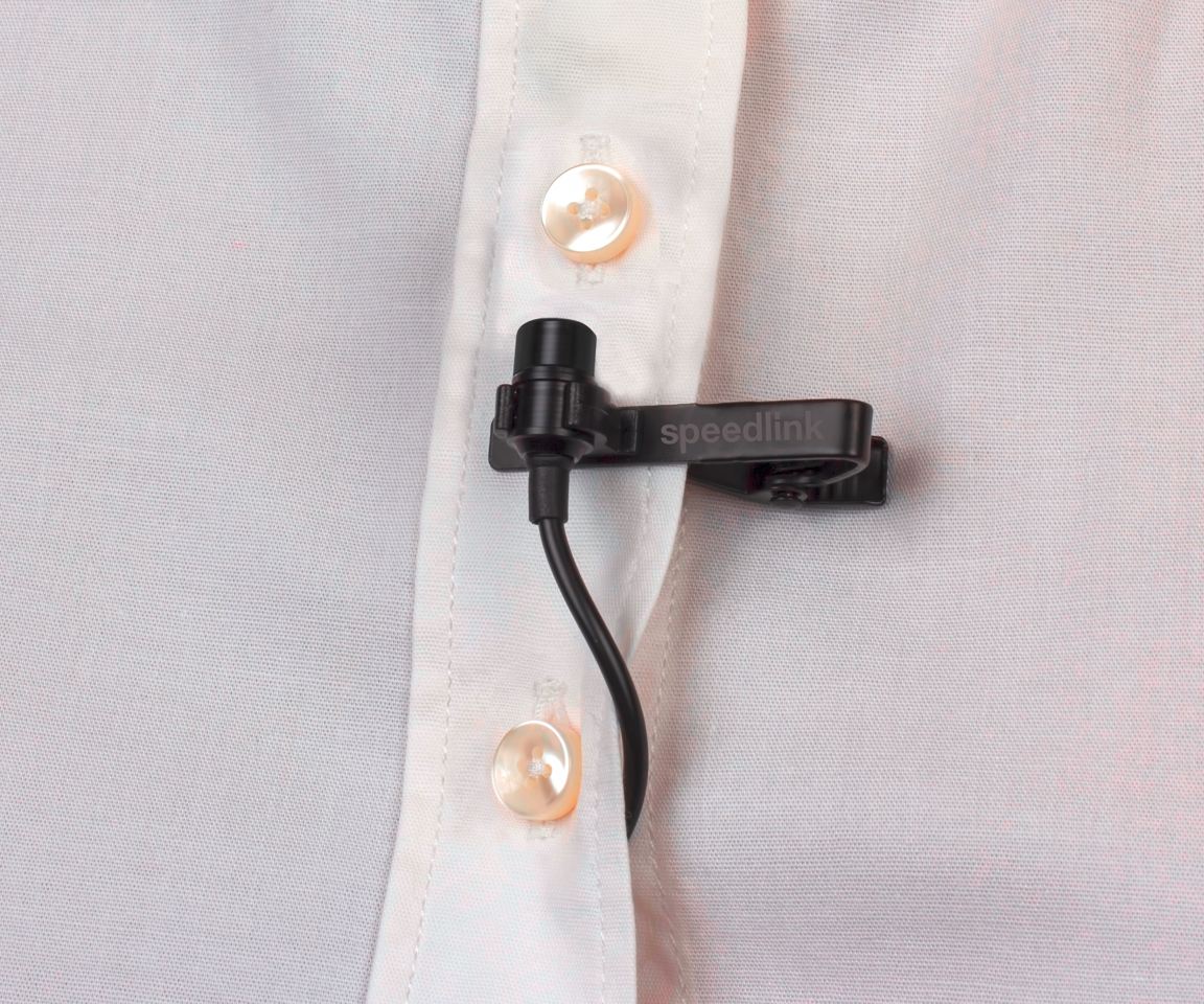 Speedlink - SPES Clip-On Microphone, black