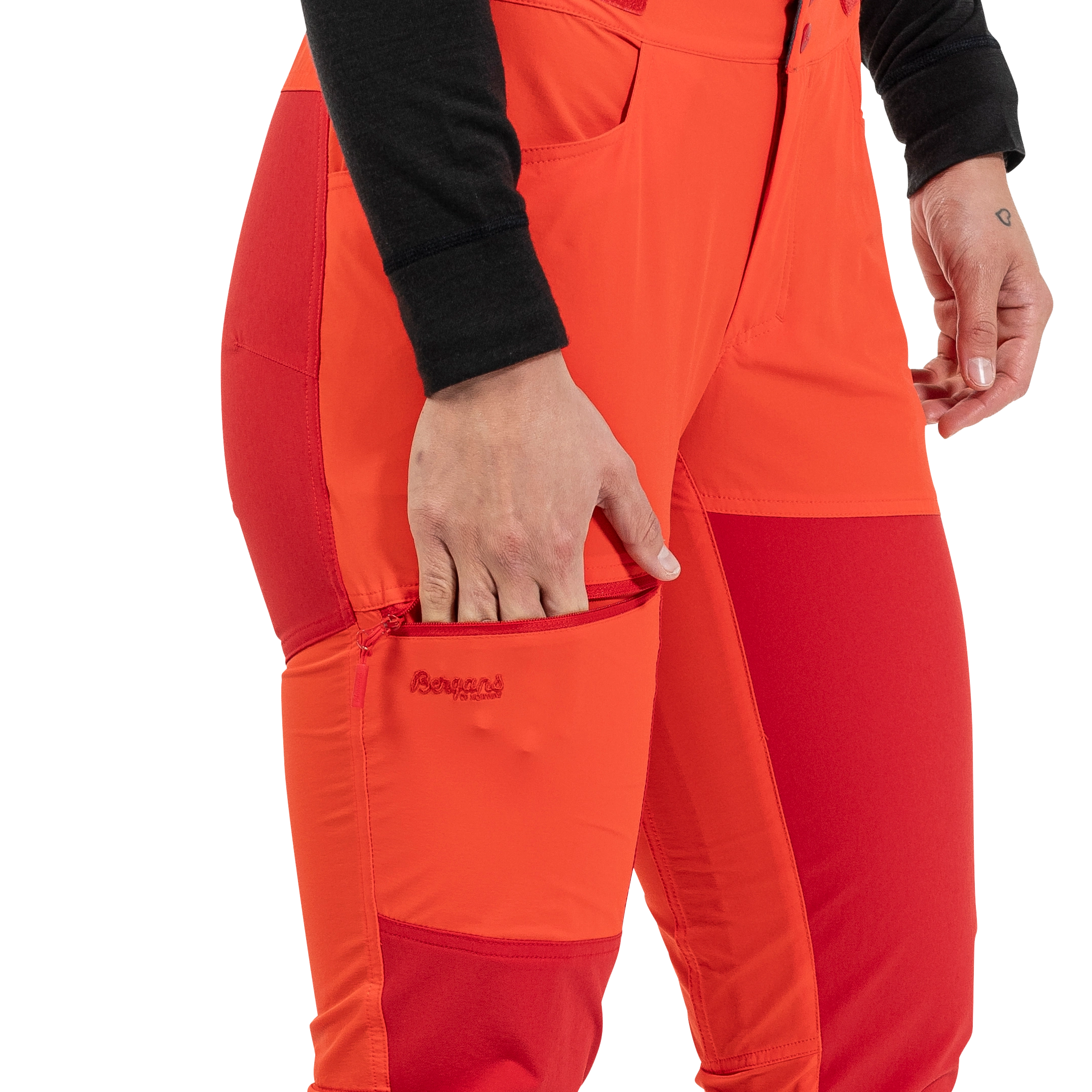 Cecilie Mountain Softshell Pants Energy Red