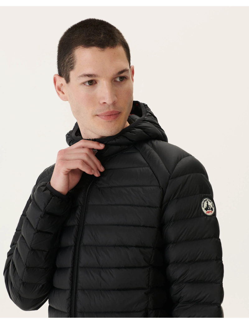 JOTT DOUDOUNE NICO MANCHES LONGUES CAPUCHE NOIR HOMME