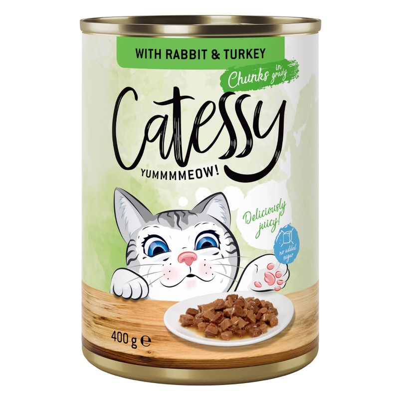Lot Catessy Bouchées en sauce 12 x 400 g pour chat