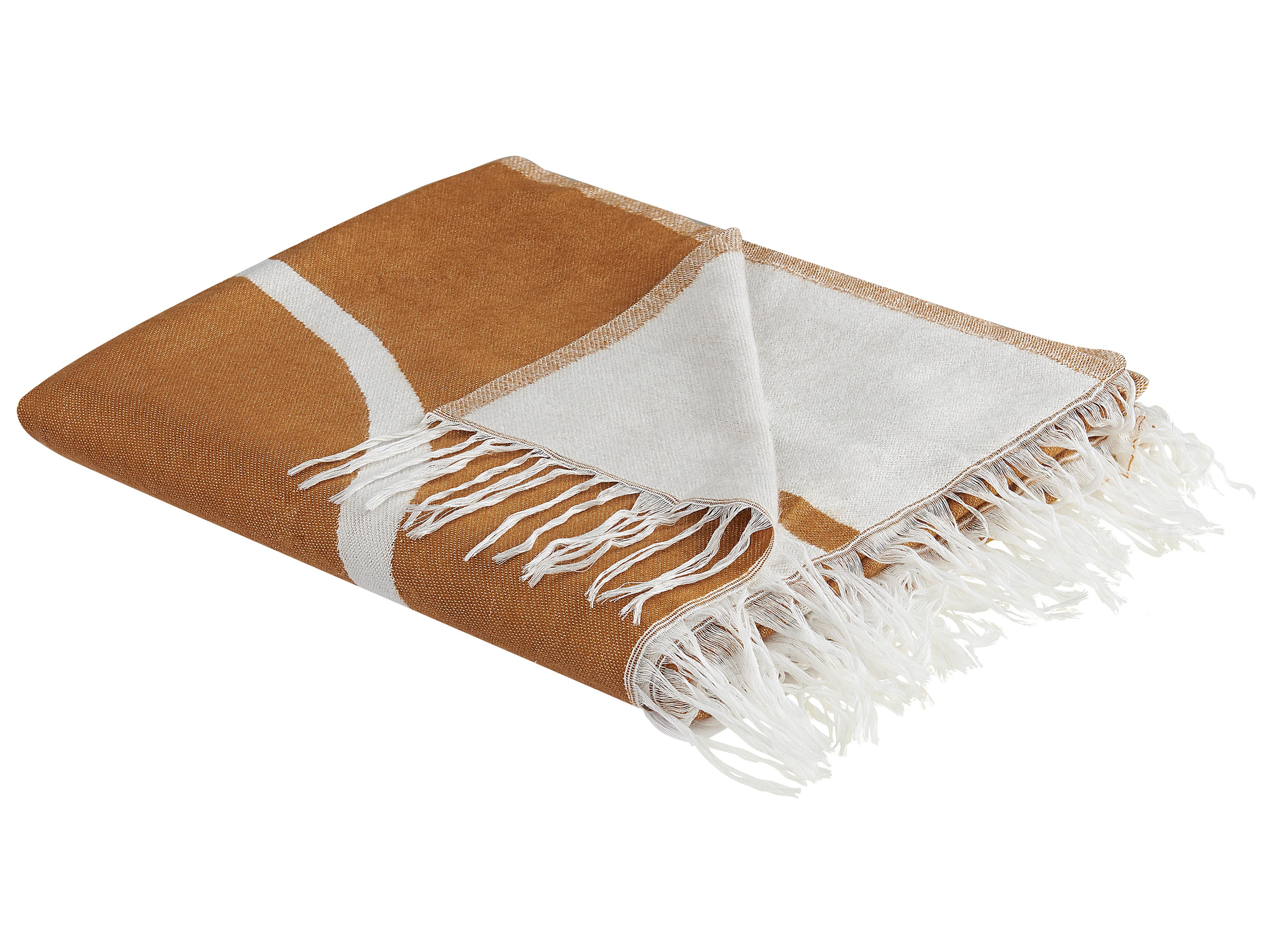 Plaid PALHI Stof 130 x 170 cm Oranje