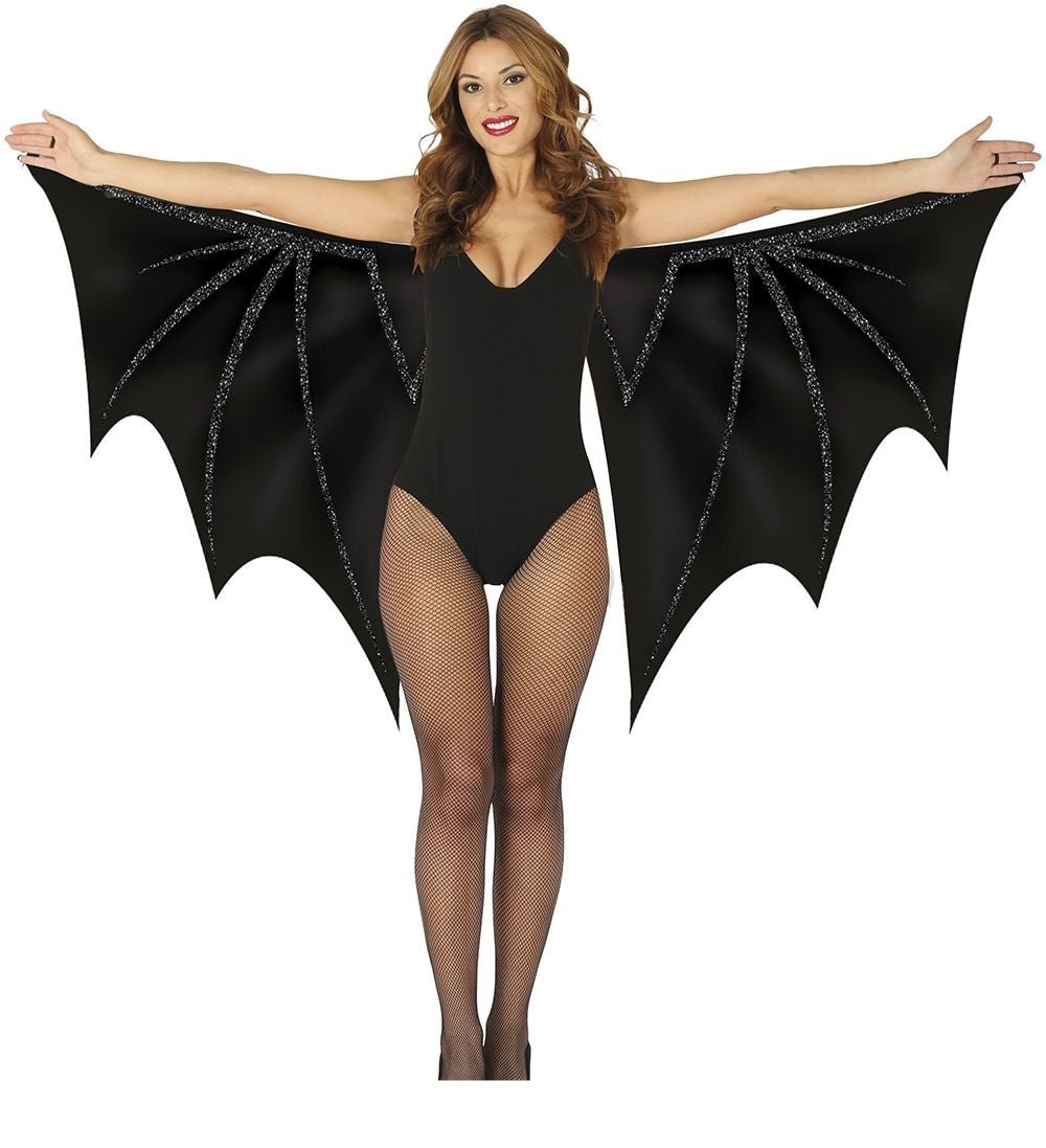 Halloween Vleugels Zwart Vleermuis 1,7m