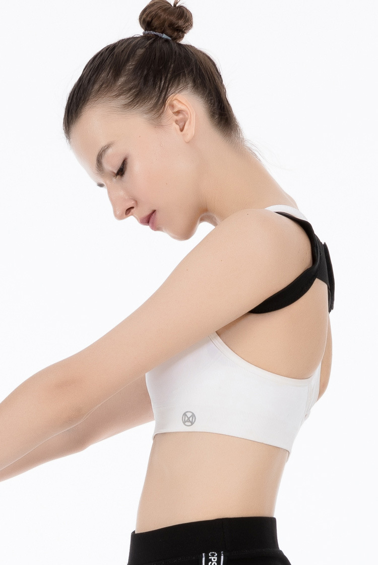 (Gr. L) Rücken Geradehalter zur Haltungsunterstützung Rückenstütze / Schulterstütze für Männer / Frauen - Schwarz