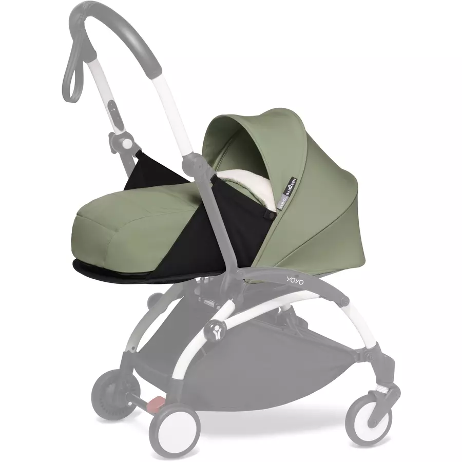 BABYZEN Kinderwagen YOYO2 0+ White mit Neugeborenenaufsatz Toffee