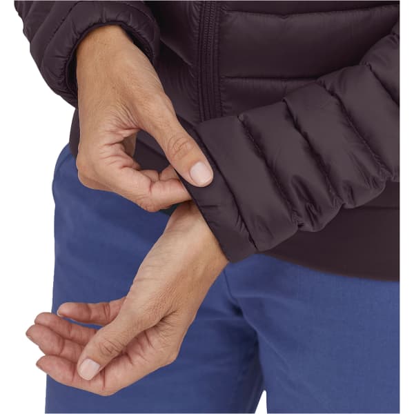 Doudoune randonnée PATAGONIA W'S DOWN SWEATER HOODY OBSIDIAN PLUM