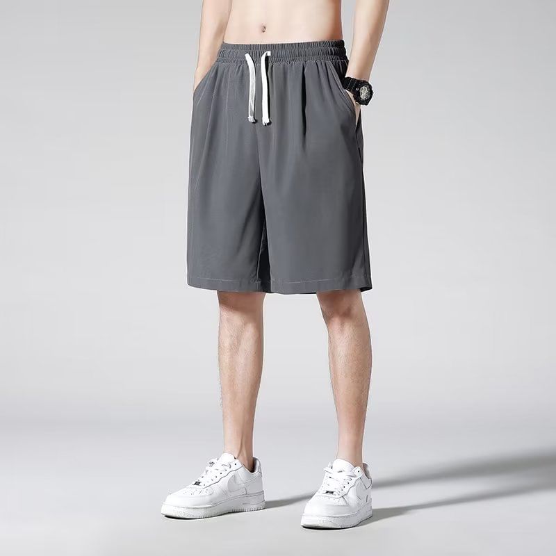 farrahces - Effen shorts met wijde pijpen en trekkoord in de taille