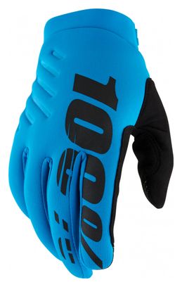 Gants Longs 100% Brisker Bleu Turquoise