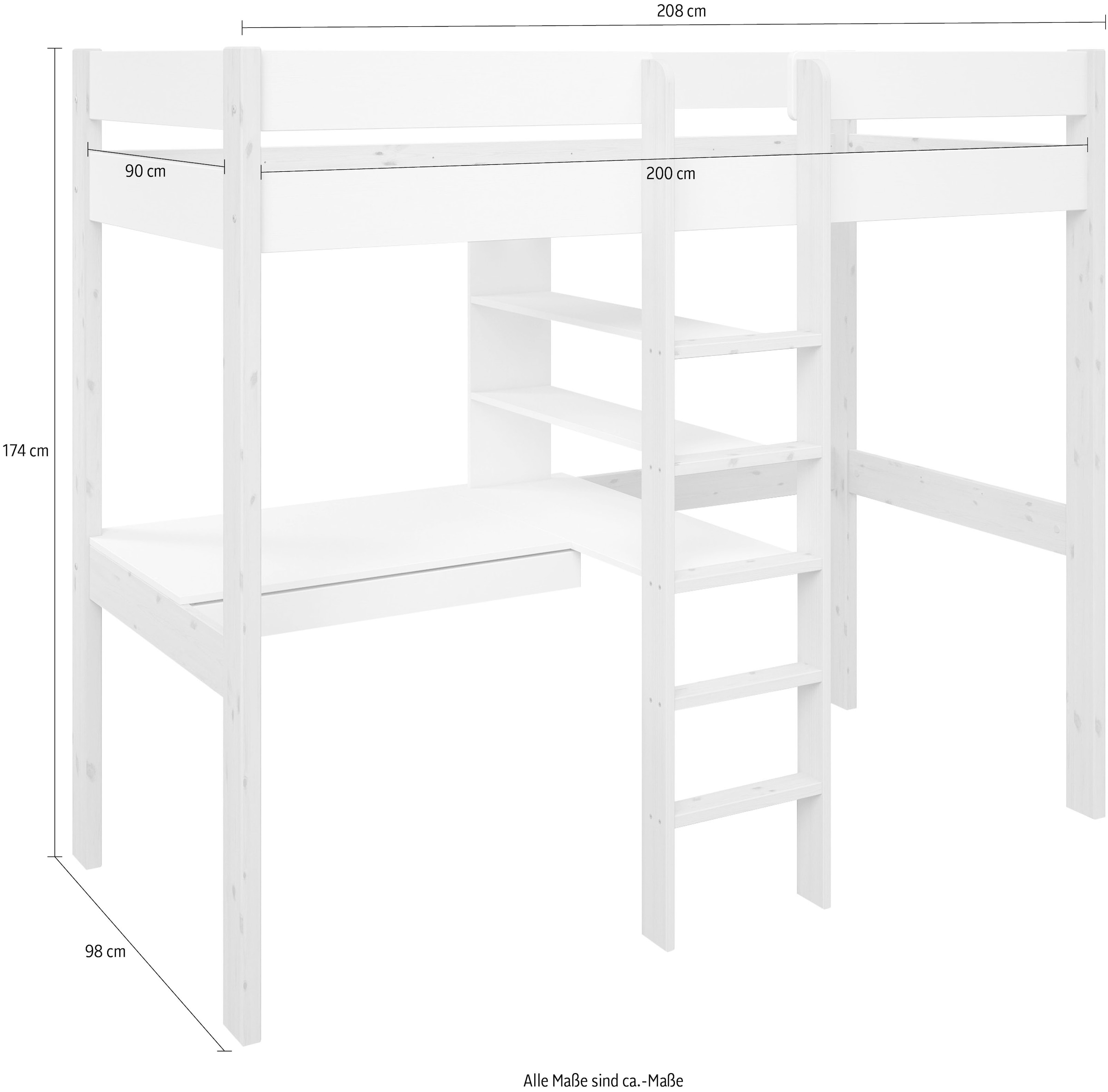 Lüttenhütt Hochbett »Stockbett, Kinderbett, 