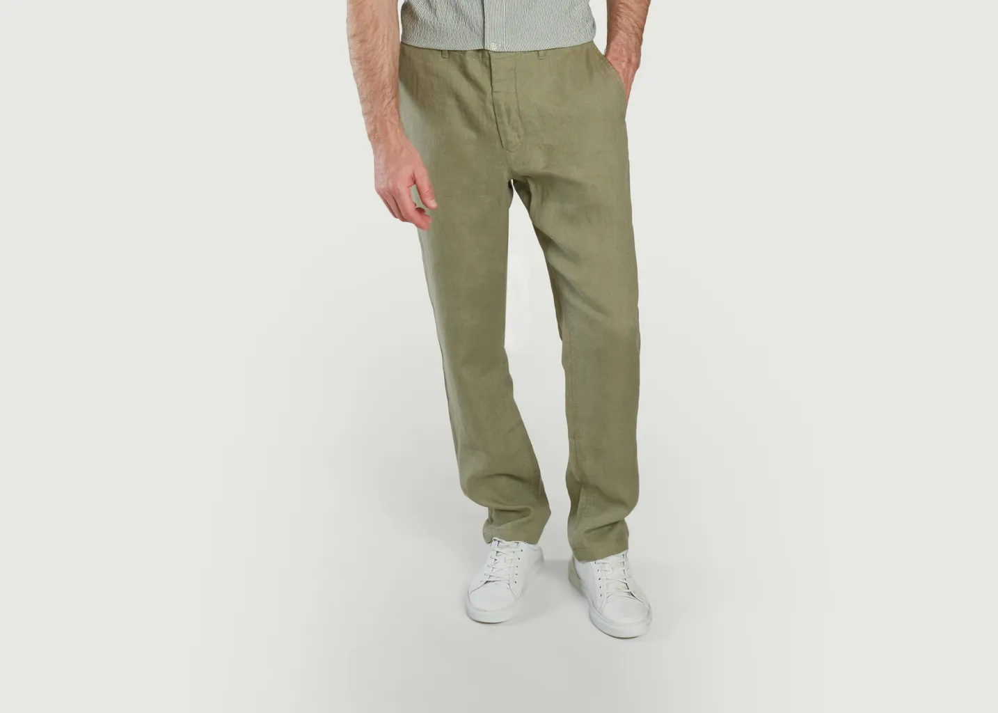 Pantalon Relaxed Fit En Lin Gant