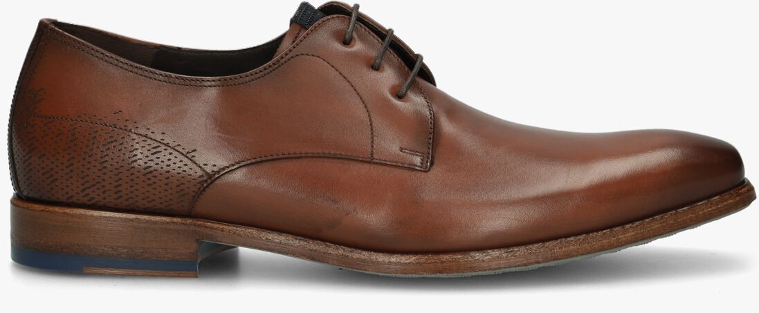 FLORIS VAN BOMMEL cognac floris van bommel nette schoenen sfm-30300