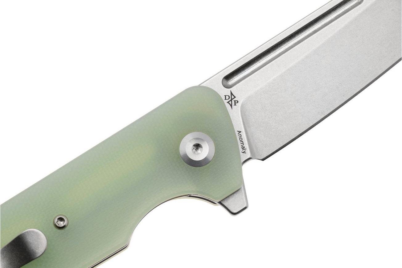 Tenable Knives Anomaly T2038T4 Stonewashed Nitro-V, Jade G10, zakmes, Pinkerton Knives design