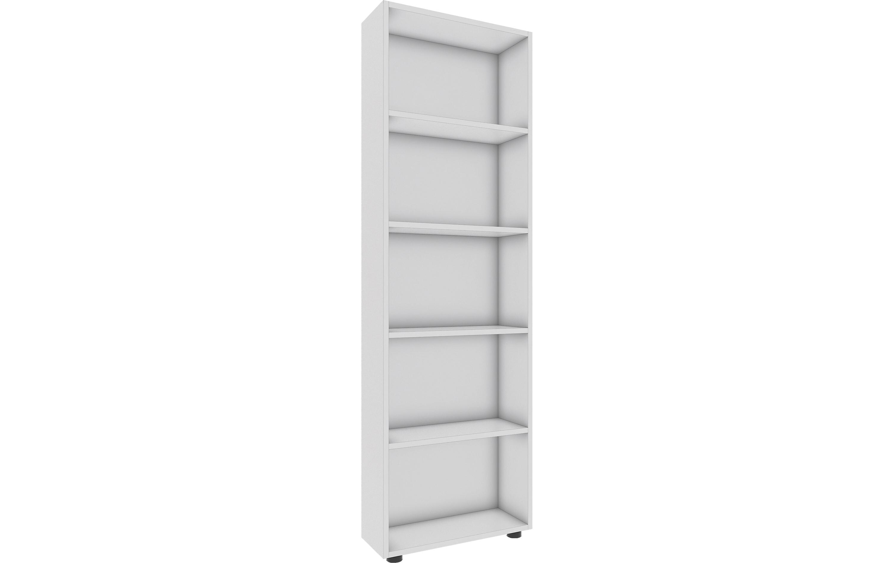 Regal Bulas 5-fach 169 x 56 cm, WeissStandregal