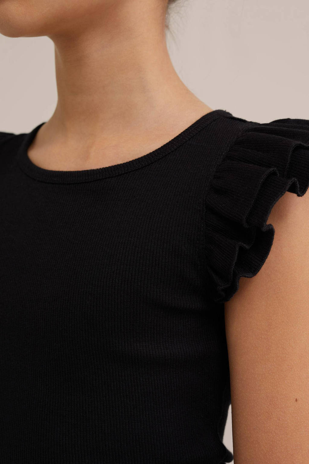 WE Fashion T-shirt zwart
