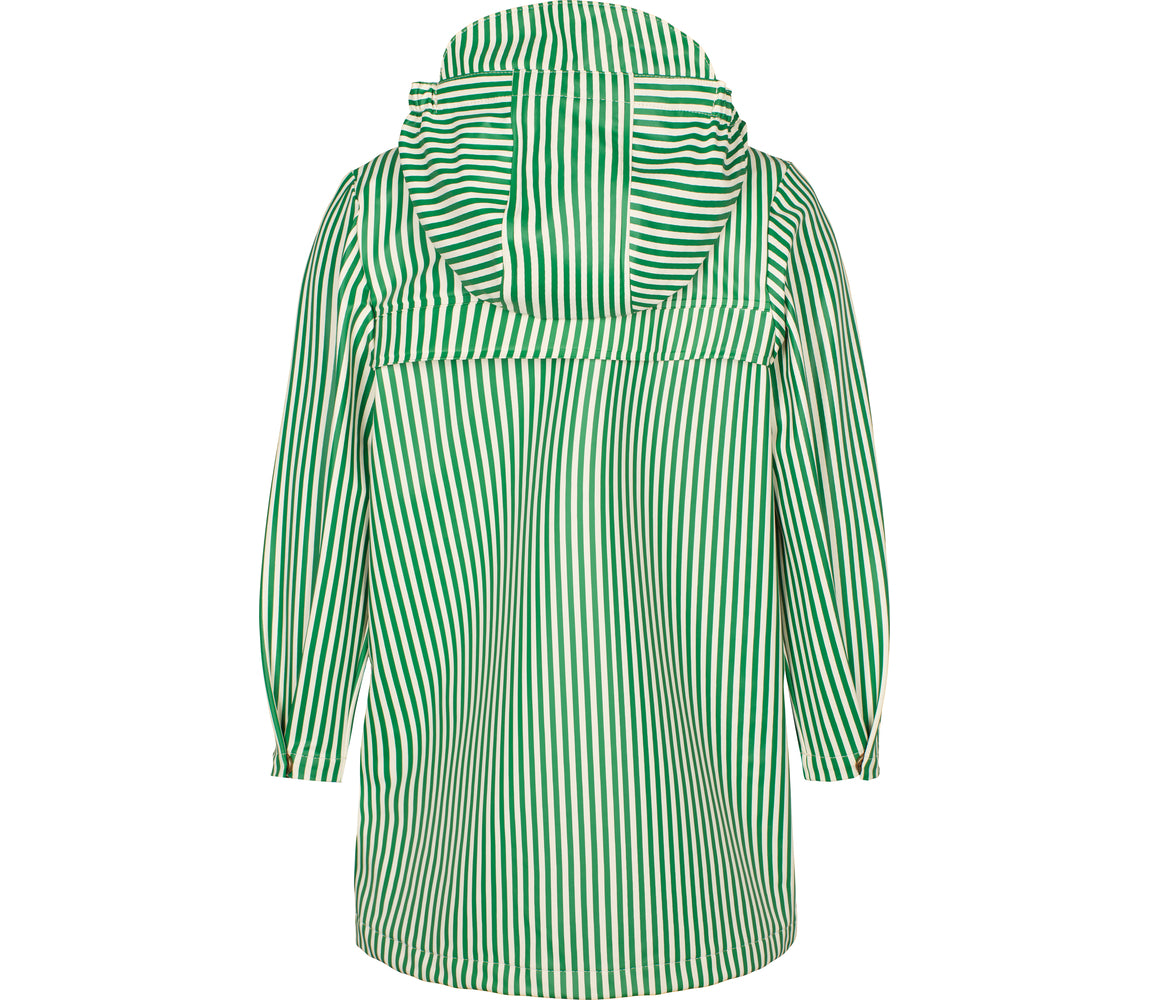 October Jacket, Regnjakke - Green Stripes