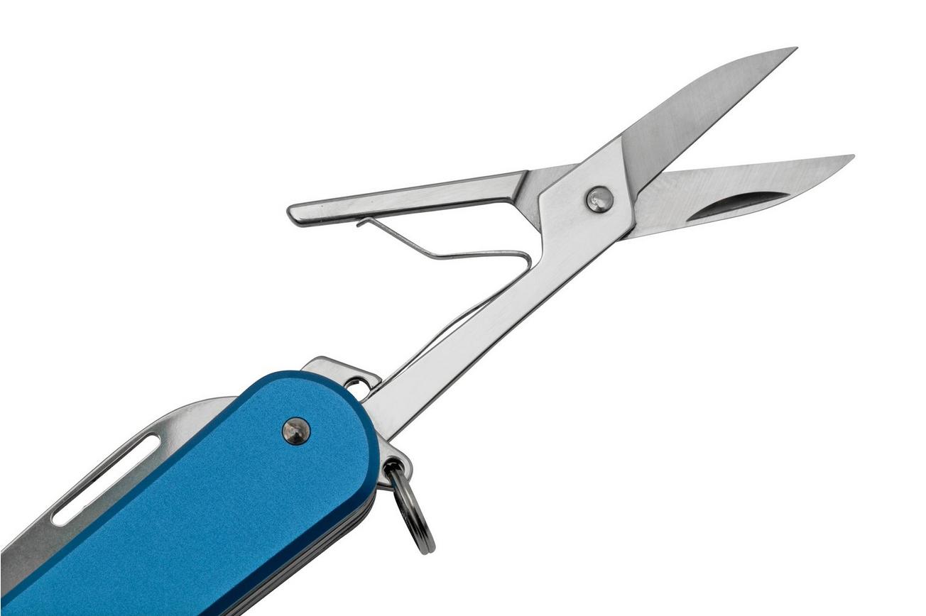 FOX Vulpis 4-Tools FX-VP130-F4SB, N690Co, Aluminium Sky Blue, Zwitsers zakmes