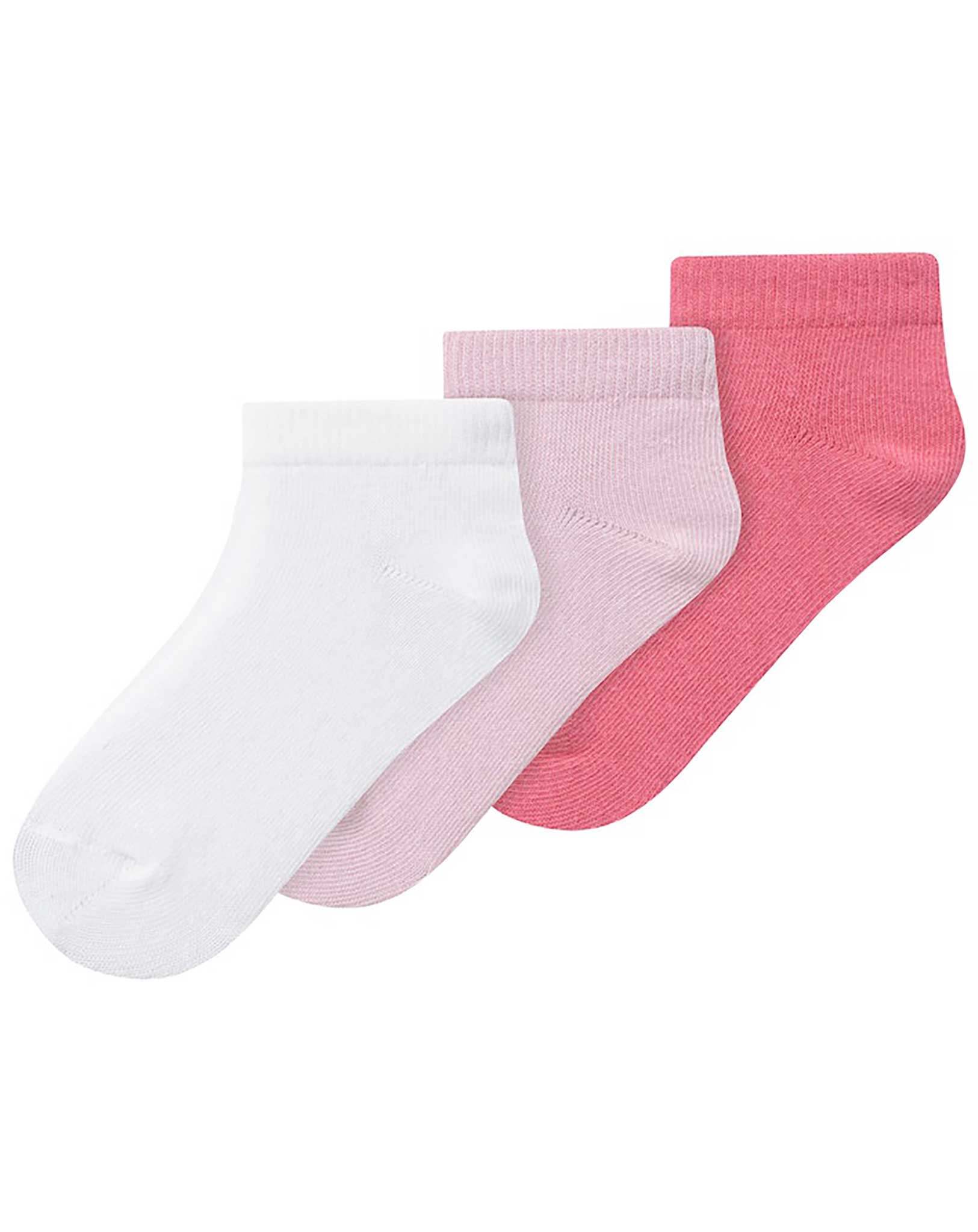 Sneakersocken NMFVILMA FOOTIE 3er Pack in bright white