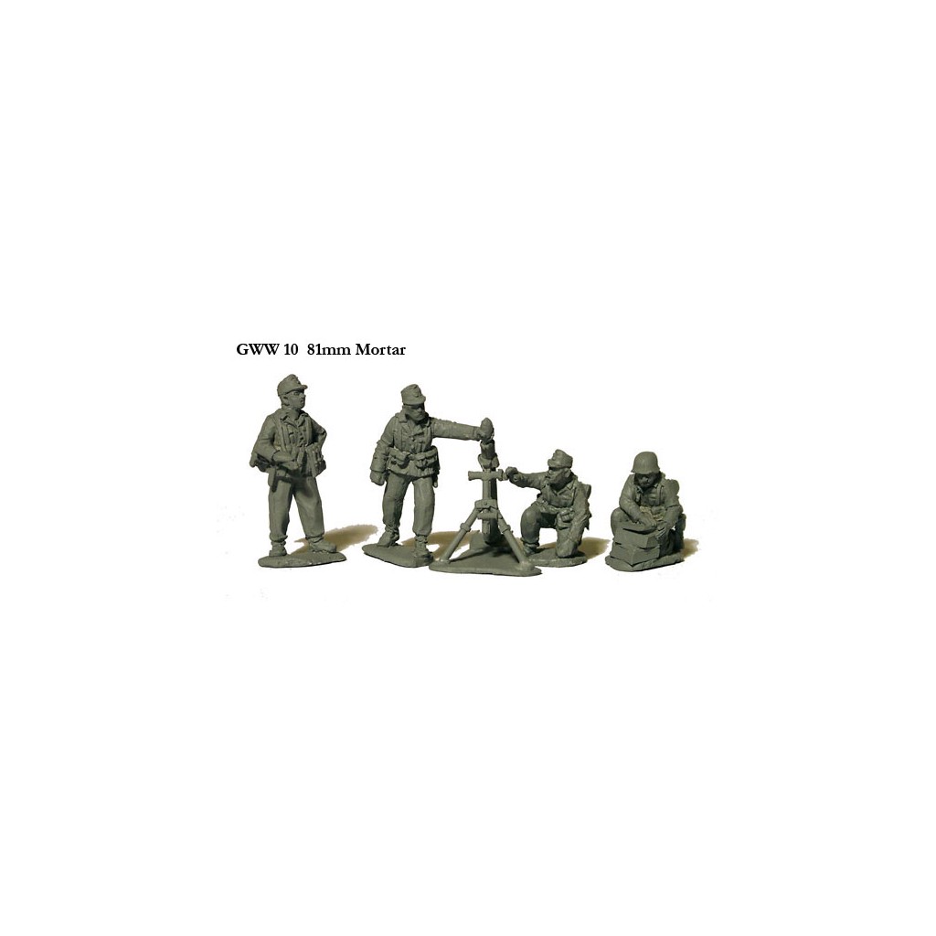 Perry Miniatures : 81mm Mortar and 4 crew
