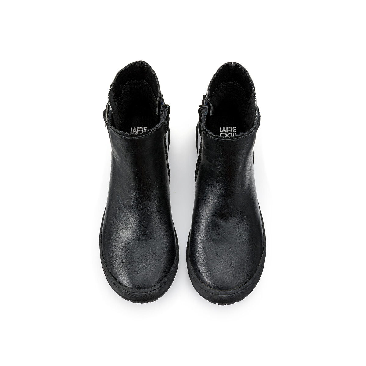 COLEÇÃO LA REDOUTE<br>Botas de cano curto com zíper, elástico e lantejoulas