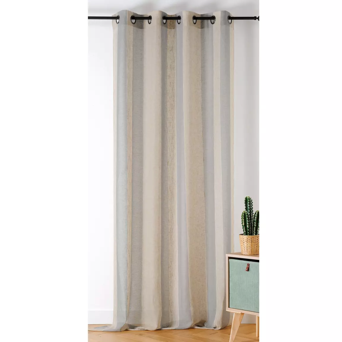 Voilage lin (140 x 280 cm) Kansas Gris