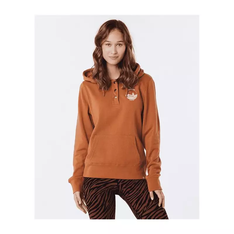 Sweat femme RIPCURL Re-Entry Hood Light Brown
