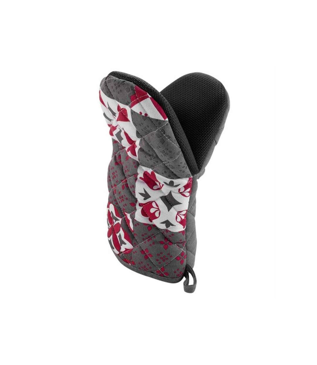 Gant de Cuisine Pince Credence 24cm Gris & Rouge