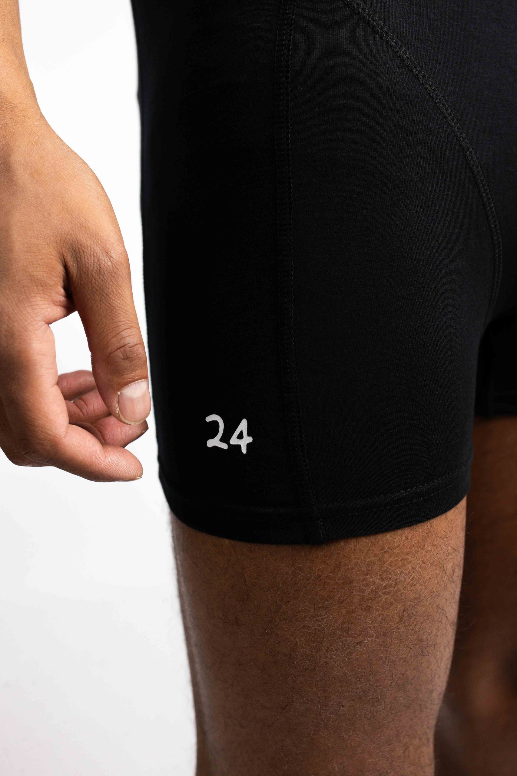 24 Uomo 4-Pack Boxershorts Zwart