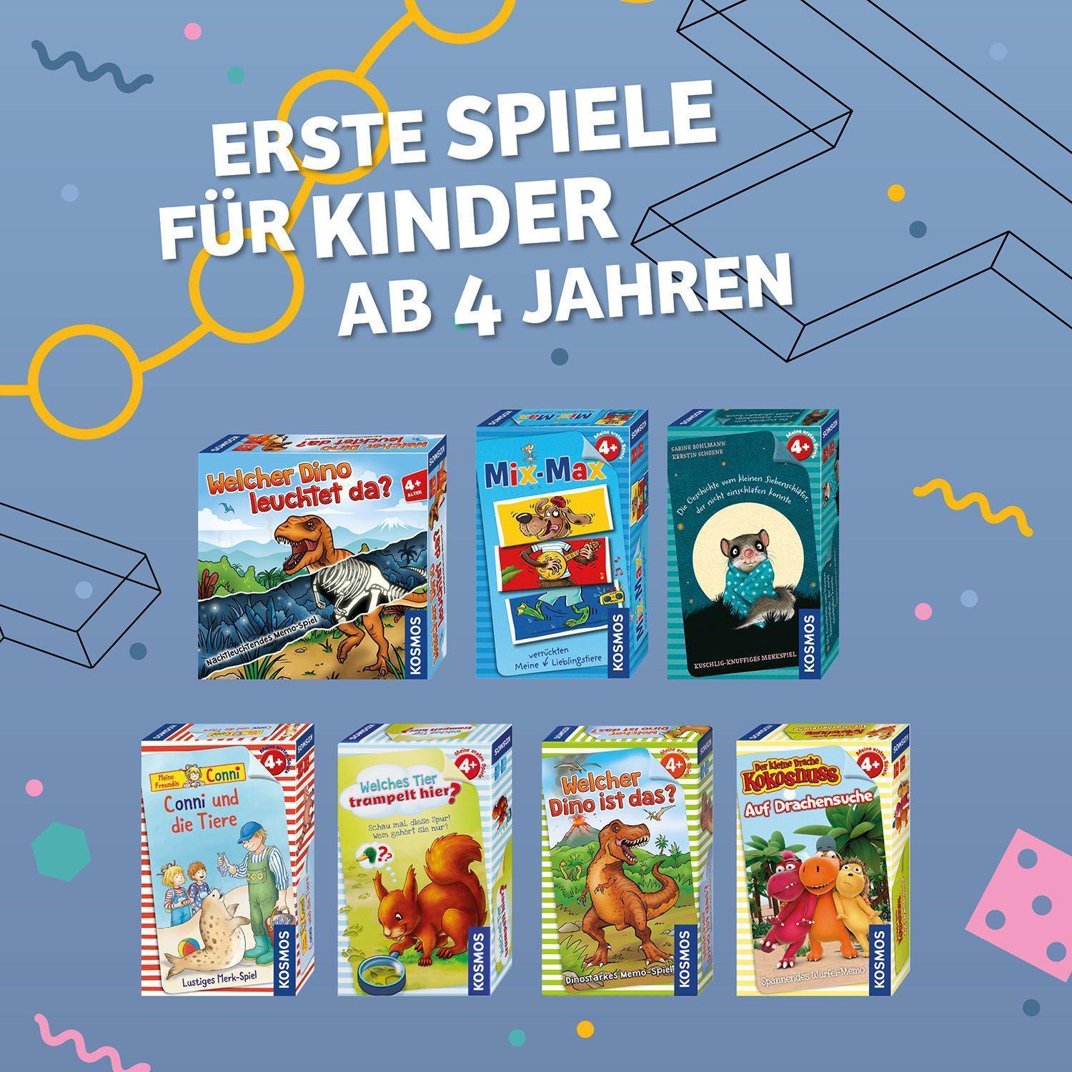 Memo-Spiel: Welcher Dino leuchtet da?