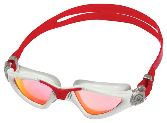 Lunettes de bain Aquasphere Kayenne Gris/Rouge - Verres Miroir Rouge
