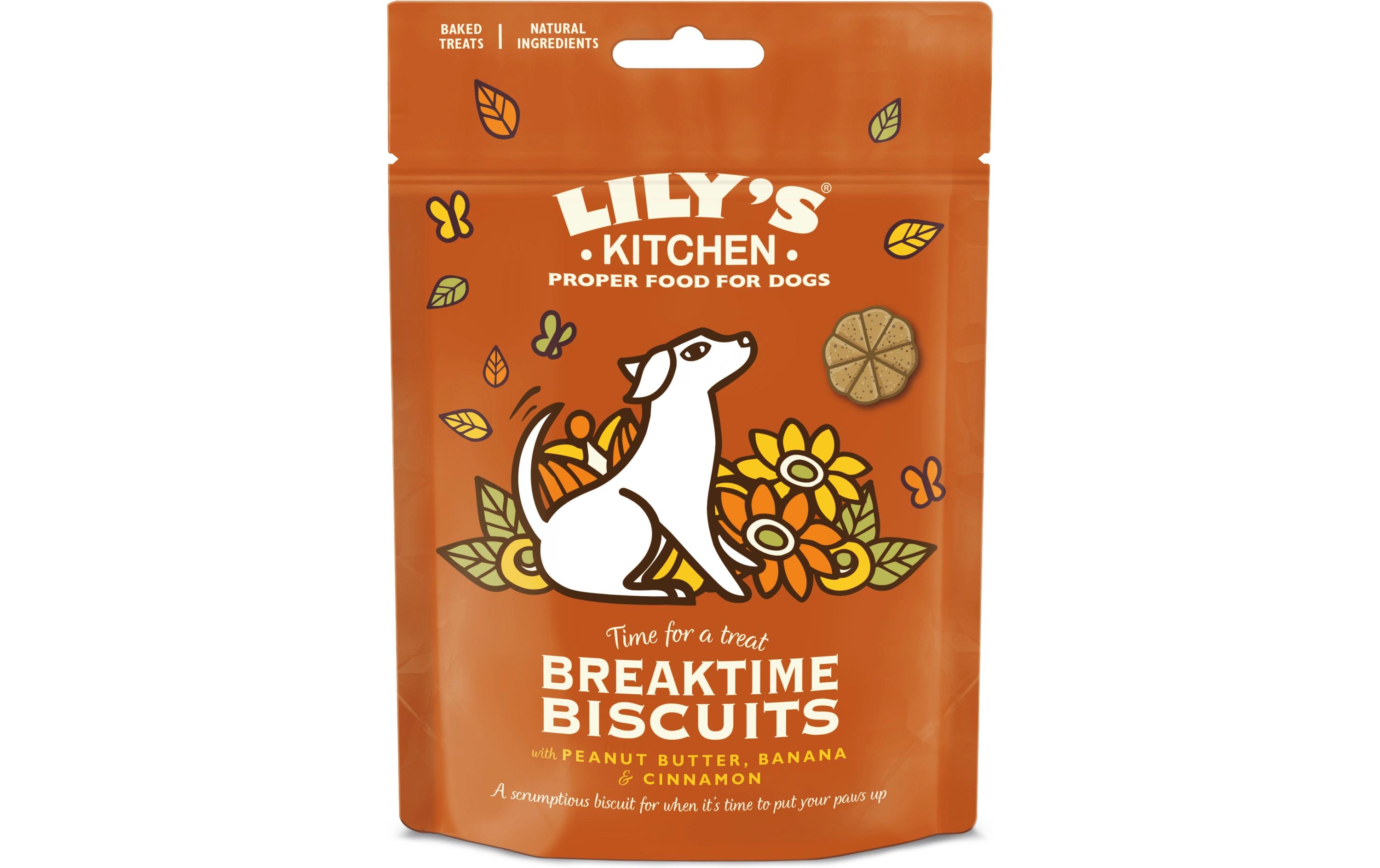 Snack Breaktime Biscuits, Erdnussbutter/Banane, 8 x 80 gHundekeks für kleine und grosse Hunde