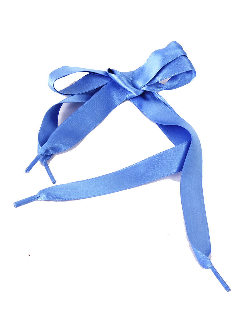 Child Satin Shoelaces Blue