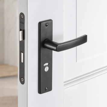 AXA binnendeurbeslag edge basic blok zwart toilet/badkamer tl63-8