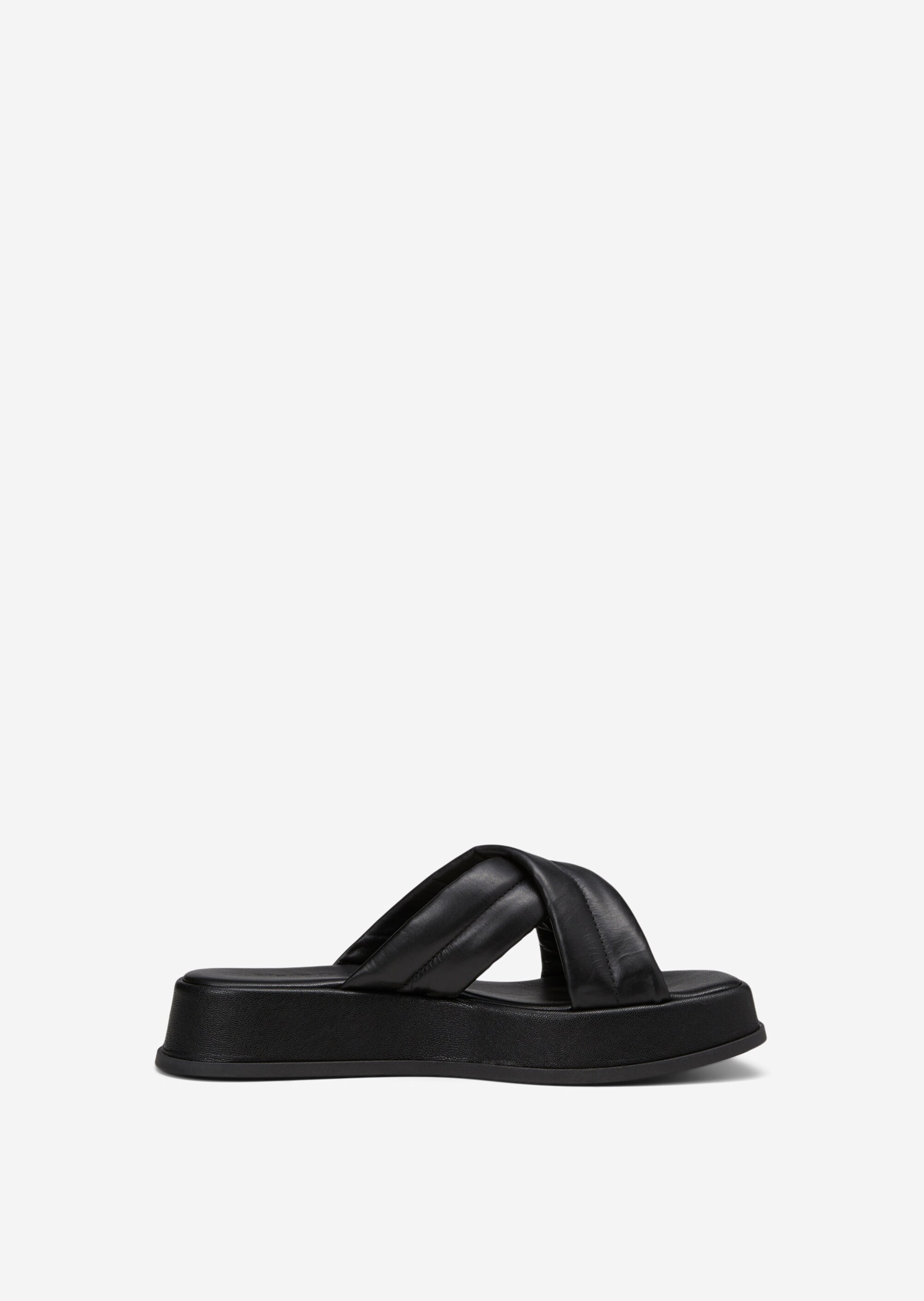 Plateau-Pantolette aus edlem Rindleder
