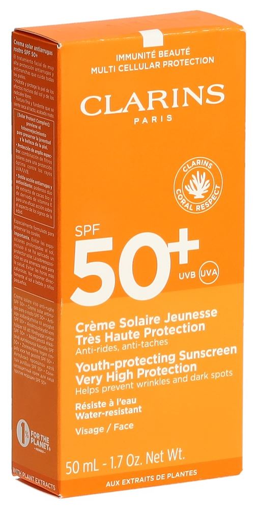 CLARINS Protecteur Visage Crème Sun Protection Factor 50 +<br>1 Stück