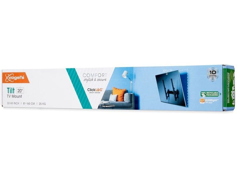 Vogel's Wandhalterung COMFORT TVM 3415B Schwarz Neigbare TV-Wandhalterung für 32