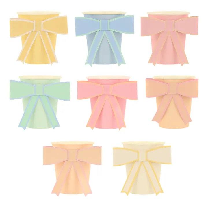 Meri Meri Gobelets à nœud - Set de 8 | Pastel