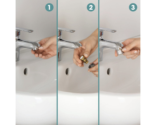 EASYmaxx beluchter voor waterbesparing, chroom 07938