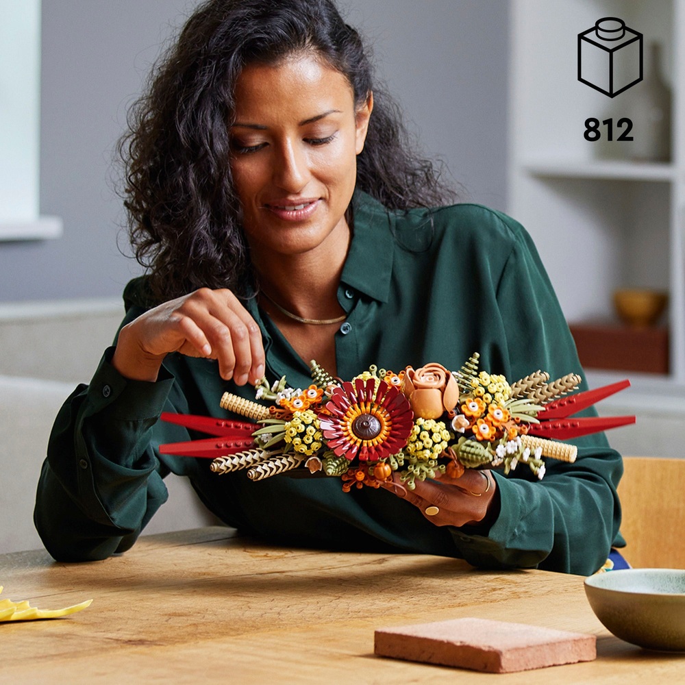LEGO Icons 10314 Botanische Kollektion Getrocknetes Blumen-Mittelstück-Gesteck-Set