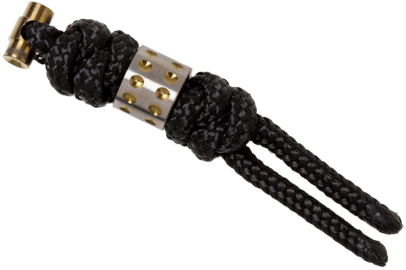 Chris Reeve Small Sebenza Lanyard with dot bead black/gold S31-7010