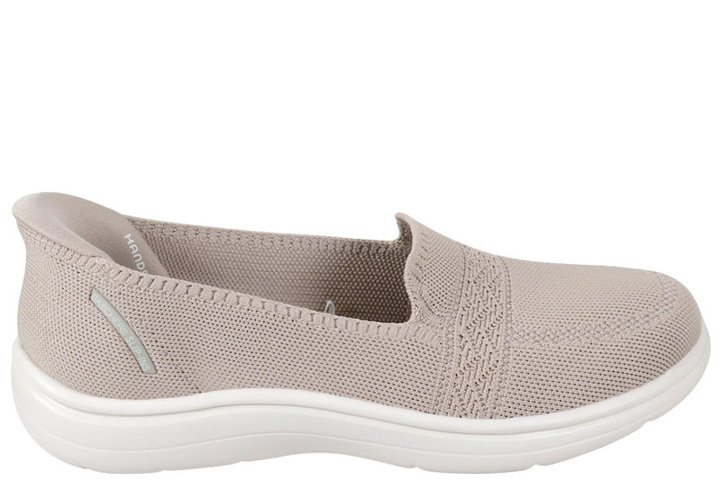 SKECHERS ON THE - GO FLEX RADIANT SLOANE TAUPE BALLERINA SLIP-INS