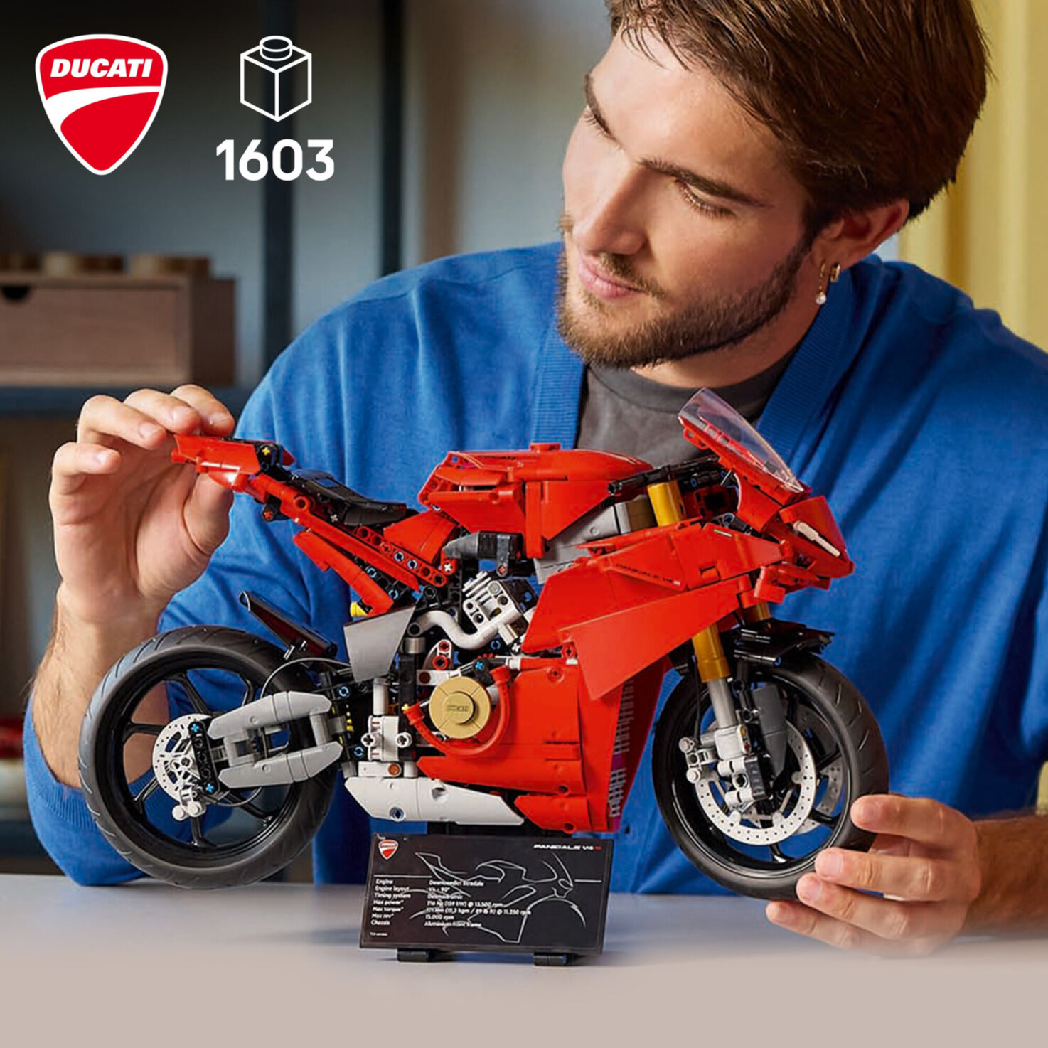 LEGO® Technic 42202 Ducati Panigale V4 S Motorrad Modell ab 18 Jahren