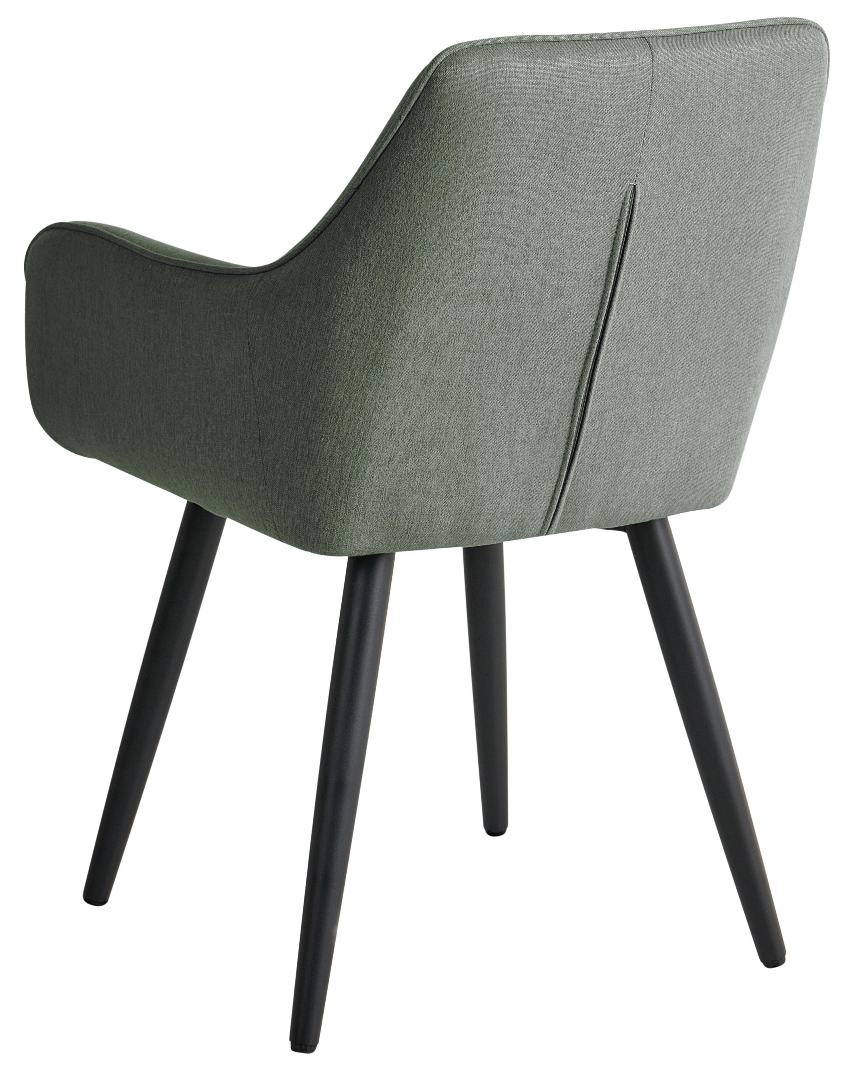 Set van 2 eetkamerstoelen TIRANO Kunstlinnen Groen