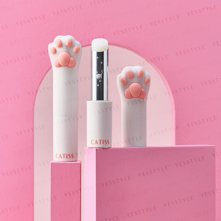 CATISS - Witte kattenpoot lippenbalsem originele smaak & kleurloos